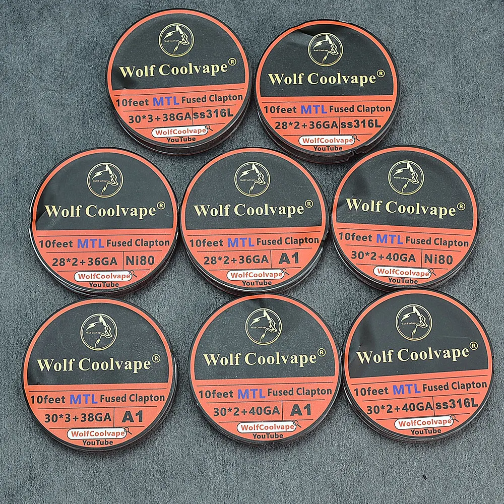Clapton Wire Pre Built - wolfcoolvape MTL Fused Clapton 10 Feet