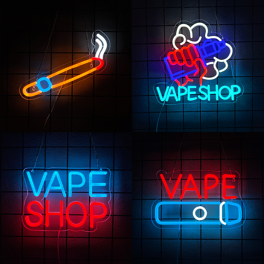 Vaping Store - Vape Shop Neon Sign For Wall