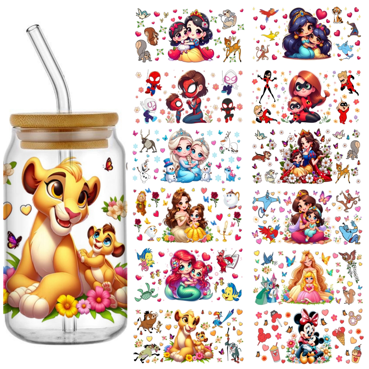 Rdta Tank Glass - cartoon 3D Transfer Sticker For 16oz