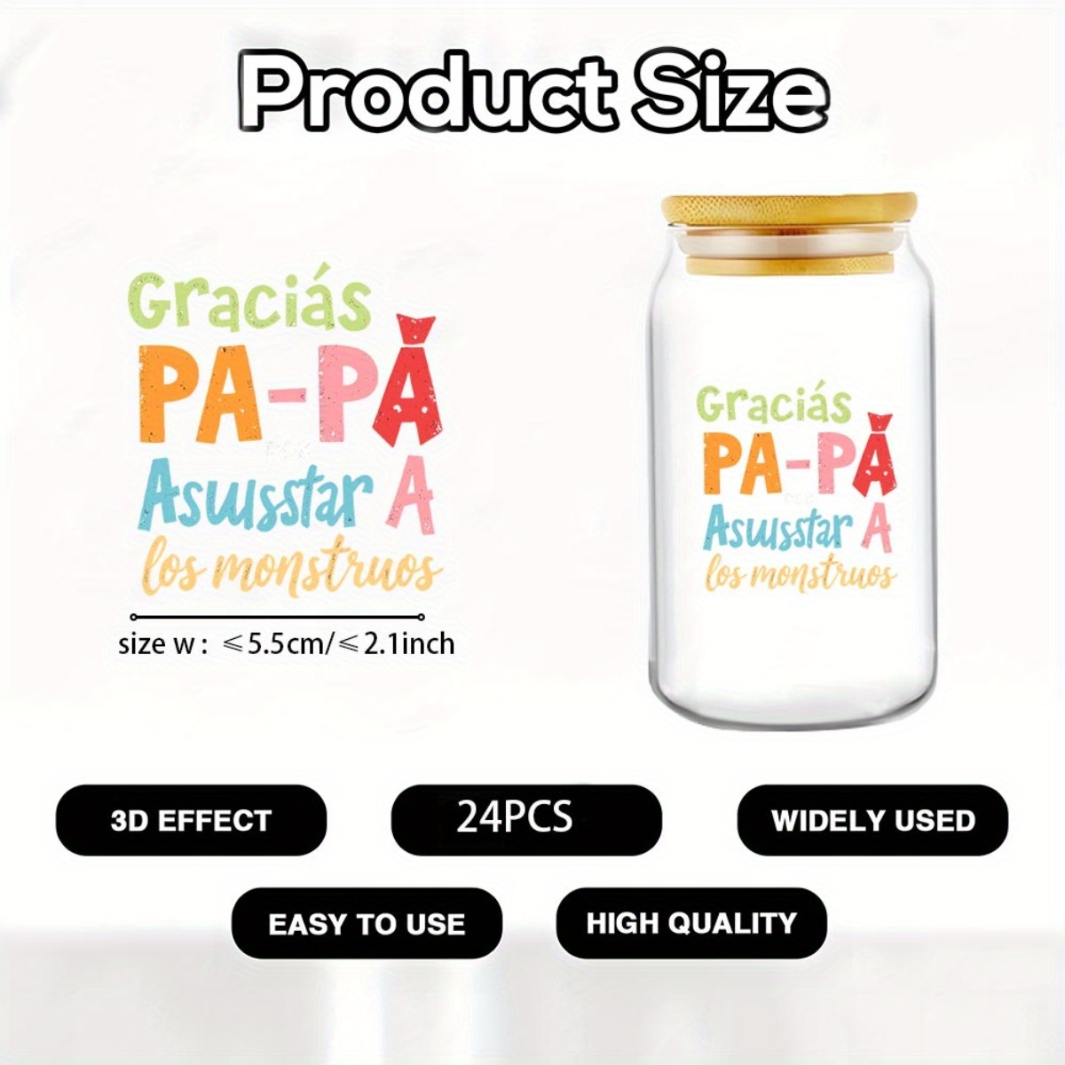 24Pcs/Set Father's Day Quotes  - Rdta Tank Glass のレビューと価格