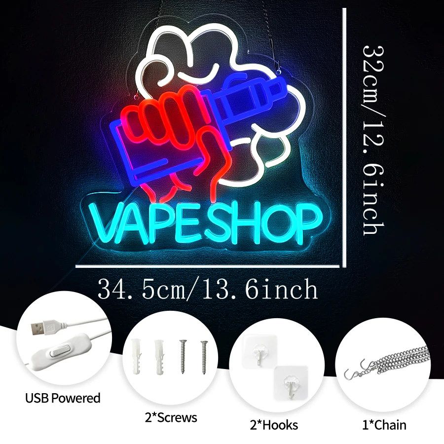 LED Neon Lights Business Windo - Vaping Store のレビューと価格