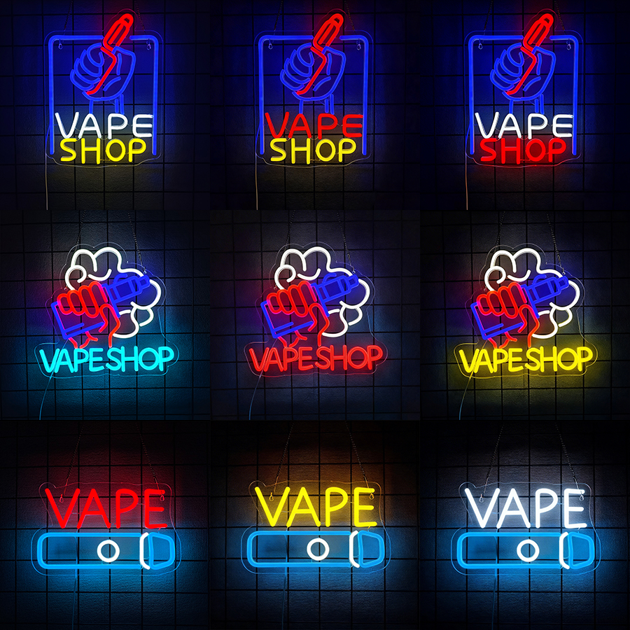 VAPE Shop Neon Sign for Smoke  - Vaping Store のレビューと価格