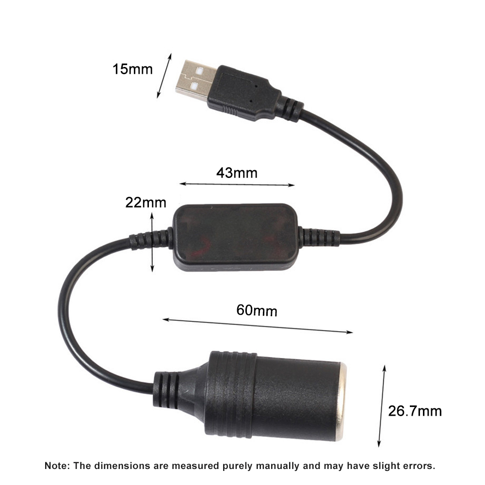 1pc 5V 2A USB To 12V Cigarette - Accessories Experts Vape のレビューと価格