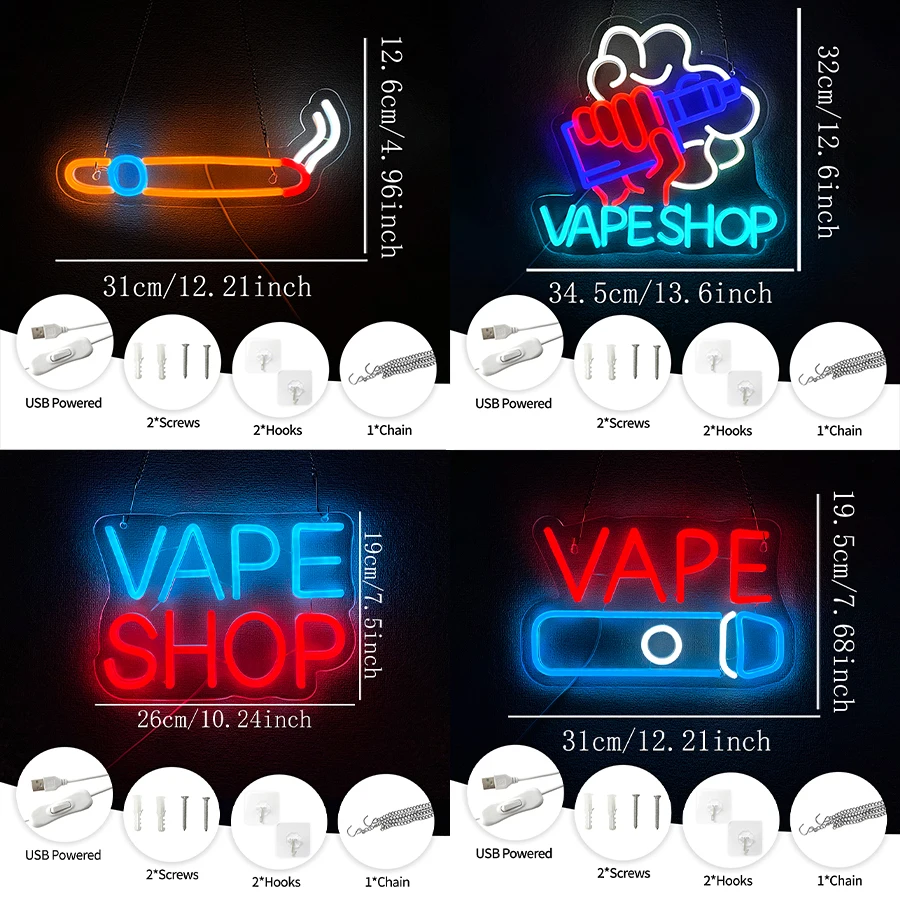 Light Up Sign For Smoke Store, - Vaping Store のレビューと価格