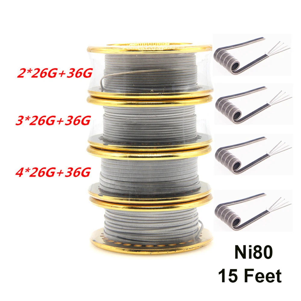 Ni80 Wire 26G 36GA 15 Feet Cla - Clapton Wire Pre Built のレビューと価格