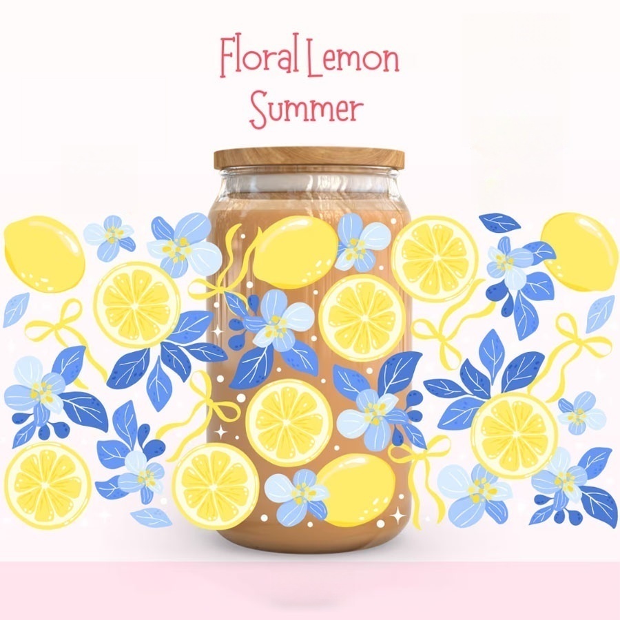 Lemon Floral UV DTF Transfer S - Rdta Tank Glass のレビューと価格