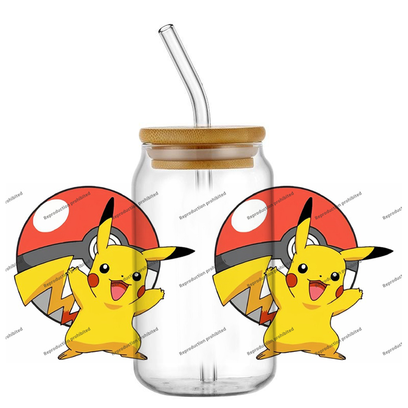 Pokemon pattern UV DTF cup wra - Rdta Tank Glass のレビューと価格