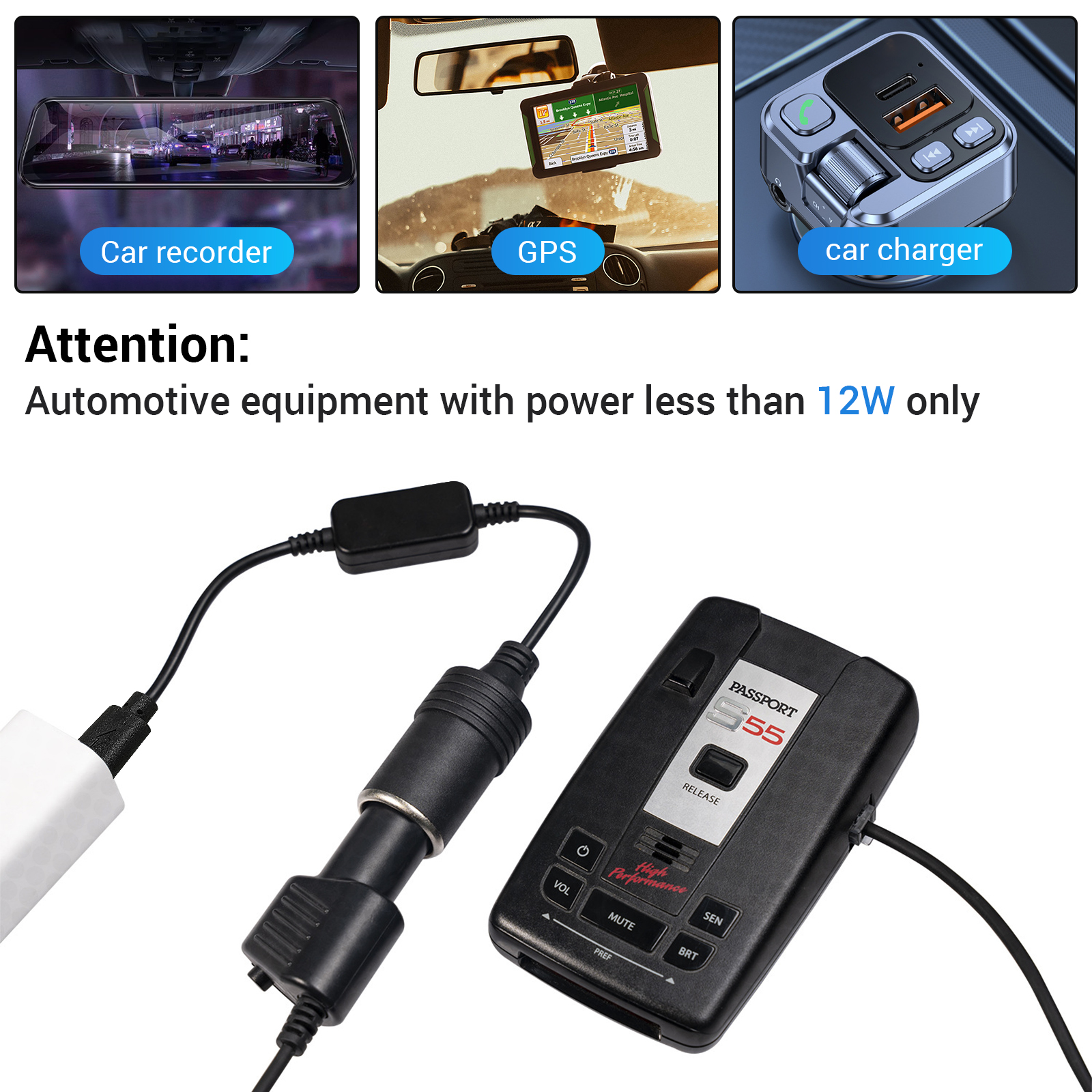 1pc 5V 2A USB To 12V Cigarette - Accessories Experts Vape のレビューと価格