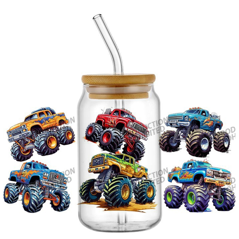 Monster Truck design UV DTF Wr - Rdta Tank Glass のレビューと価格