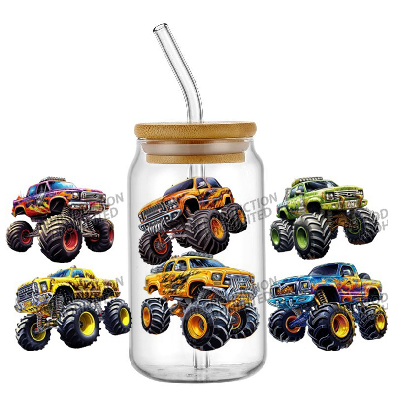 Monster Truck design UV DTF Wr - Rdta Tank Glass のレビューと価格