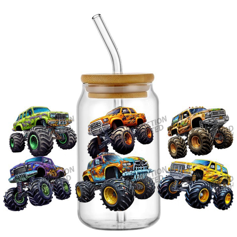 Monster Truck design UV DTF Wr - Rdta Tank Glass のレビューと価格