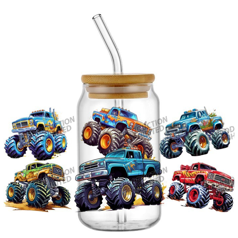 Monster Truck design UV DTF Wr - Rdta Tank Glass のレビューと価格