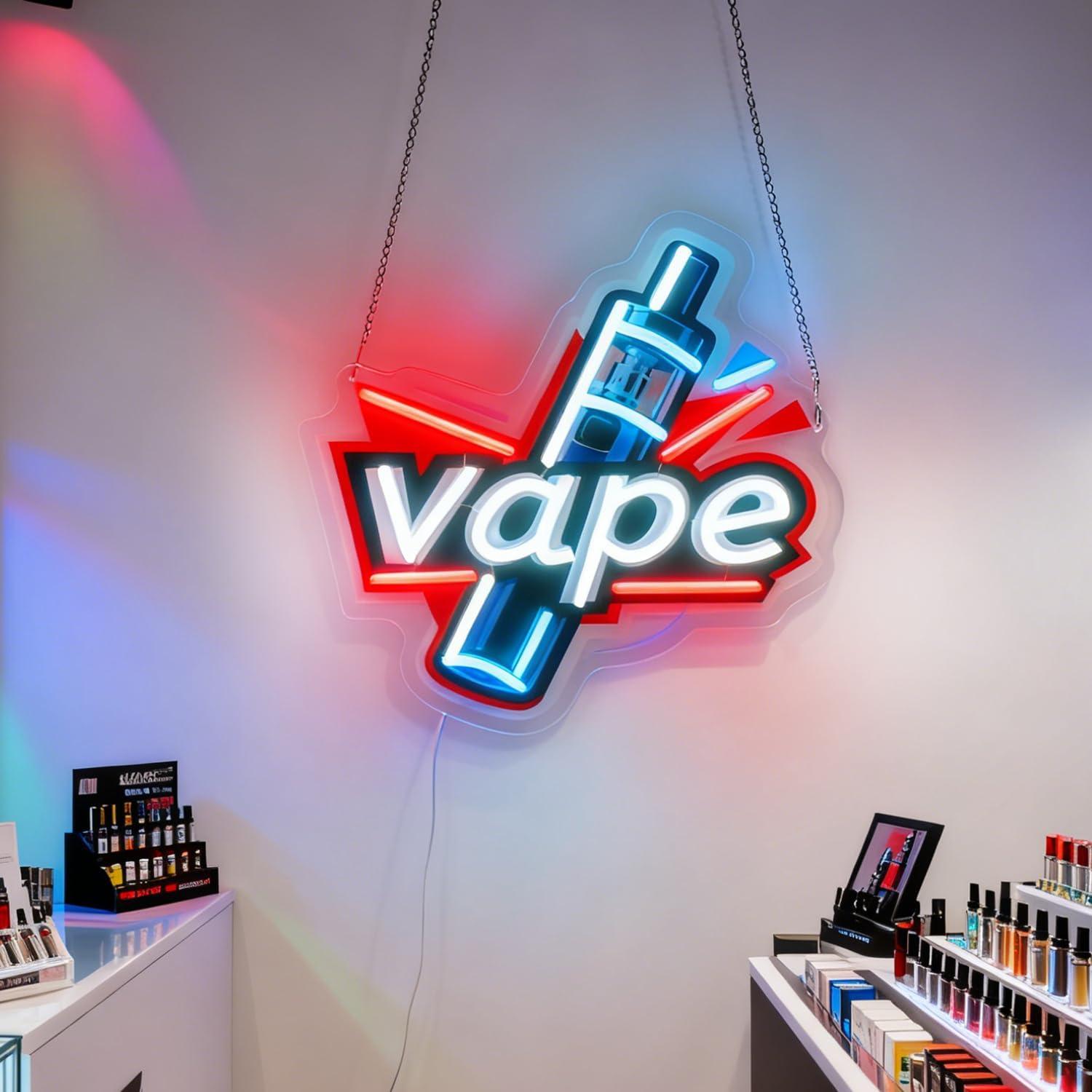 Vape Neon Sign USB Dimmable LE - Vaping Store のレビューと価格