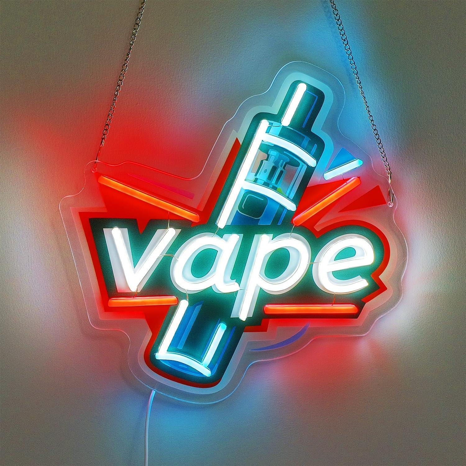 Vape Neon Sign USB Dimmable LE - Vaping Store のレビューと価格