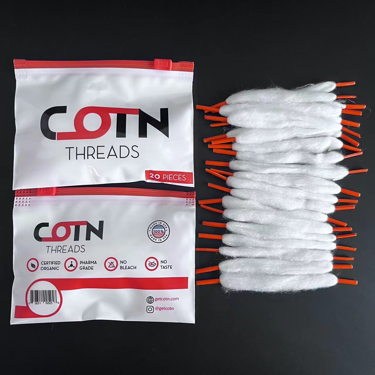 10Bag COTN Wick PreBuilt Organ - Cotton Wick Organic のレビューと価格