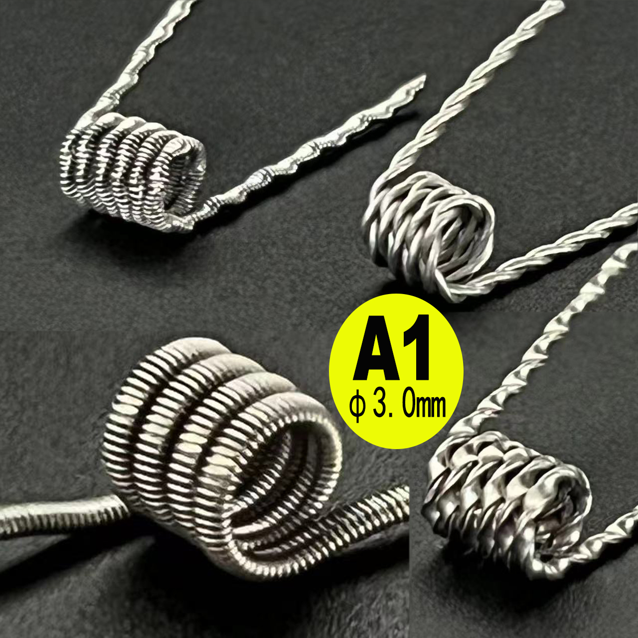 100-10PCS 3mm Diameter DL/DTL/ - Clapton Wire Pre Built のレビューと価格