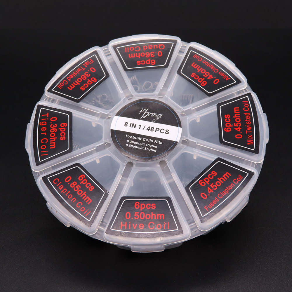 48pcs/set Premade Coils RTA RD - Clapton Wire Pre Built のレビューと価格