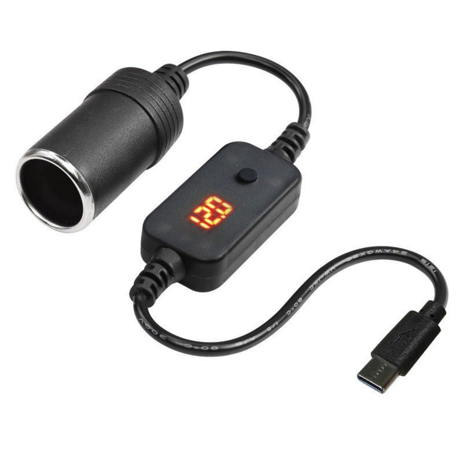 1Pc USB-C to 12V Car Cigarette - Accessories Experts Vape のレビューと価格