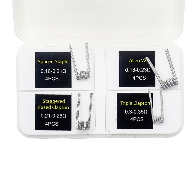 16pcs NI80 Fused Clapton Prebu - Clapton Wire Pre Built のレビューと価格