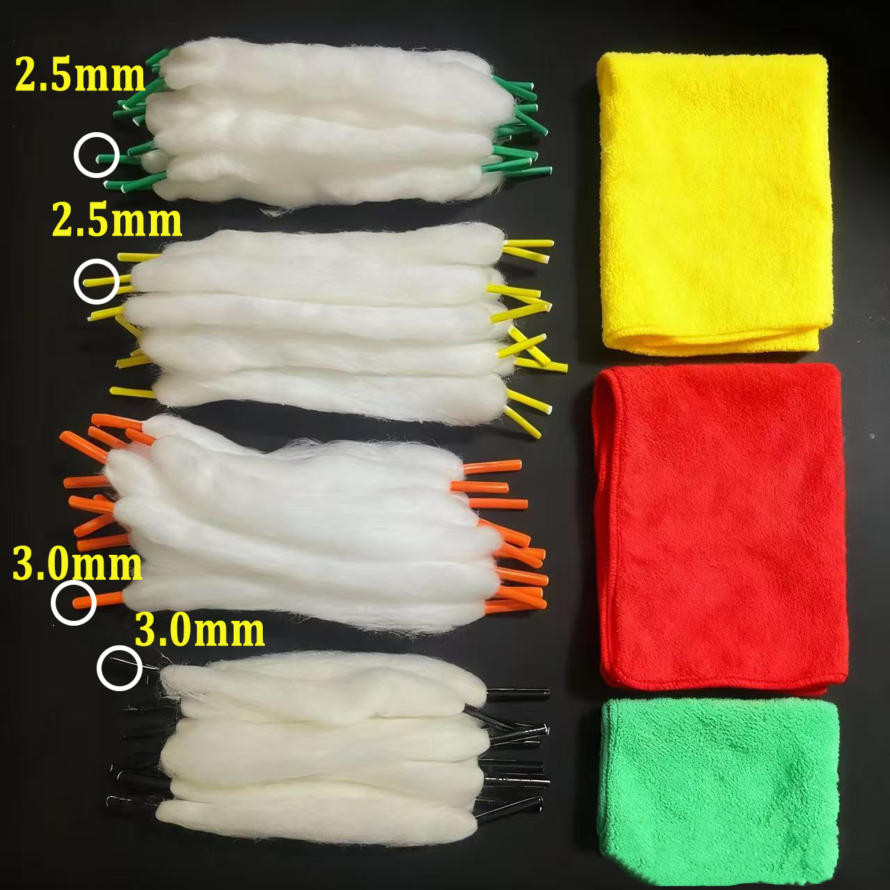100-10pcs 3.0/2.5mm Colorful P - Cotton Wick Organic のレビューと価格