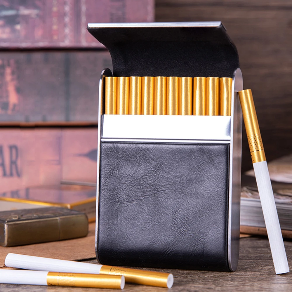 Leather Metal Cigarette Case,  - Smoking & Vaping Accessories のレビューと価格