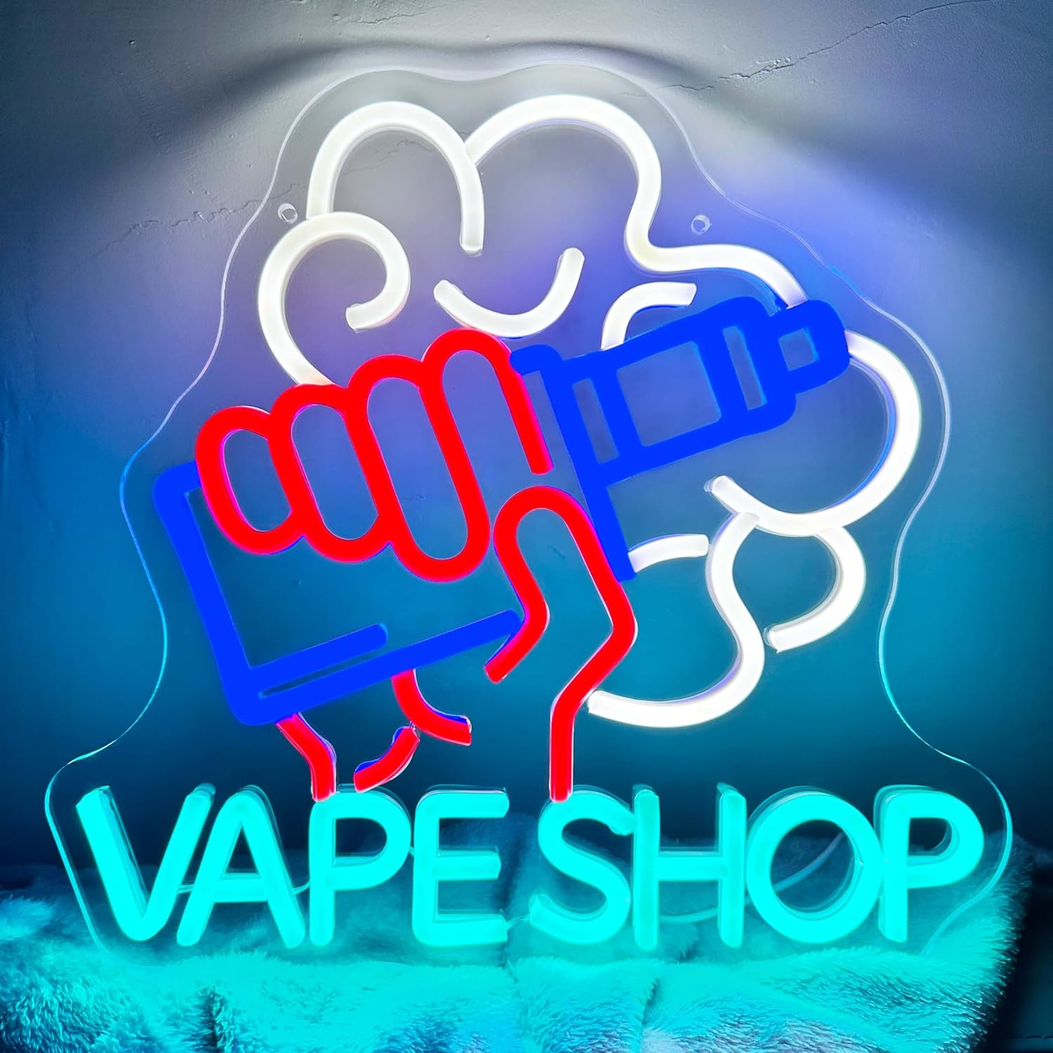 Vape Shop Neon Signs LED Neon  - Vaping Store のレビューと価格