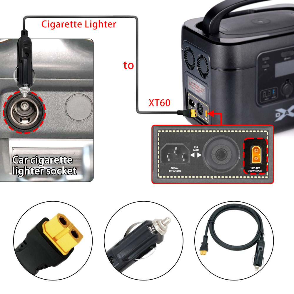 XT60 16AWG Plug Car Cigarette  - Accessories Experts Vape のレビューと価格