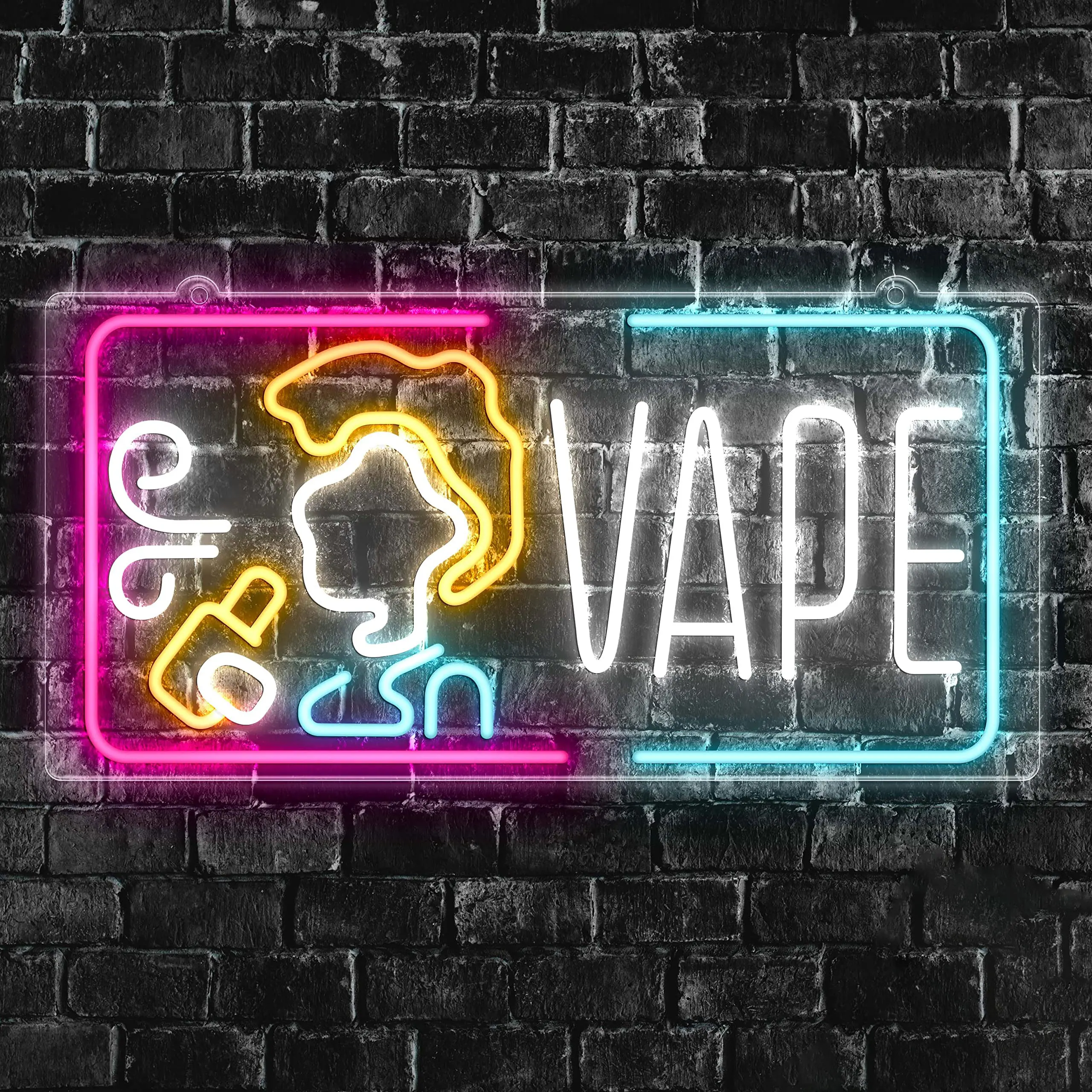 Vape Neon Sign Dimmable Smoke  - Vaping Store のレビューと価格